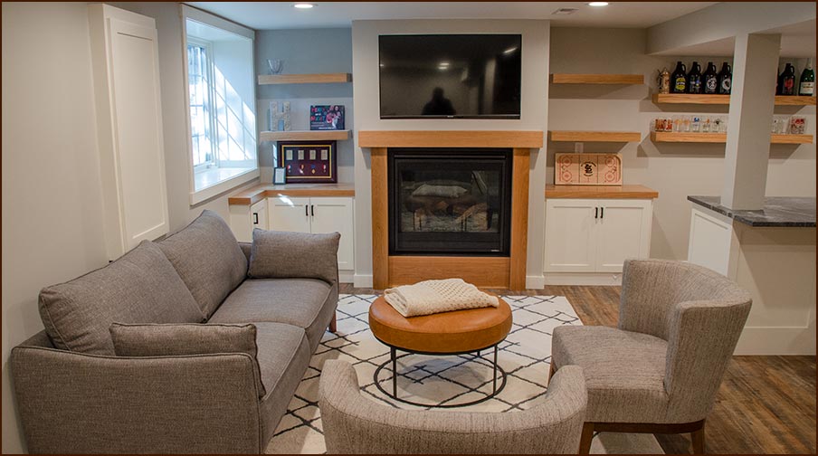 Jacobson Construction Flooded Family Room